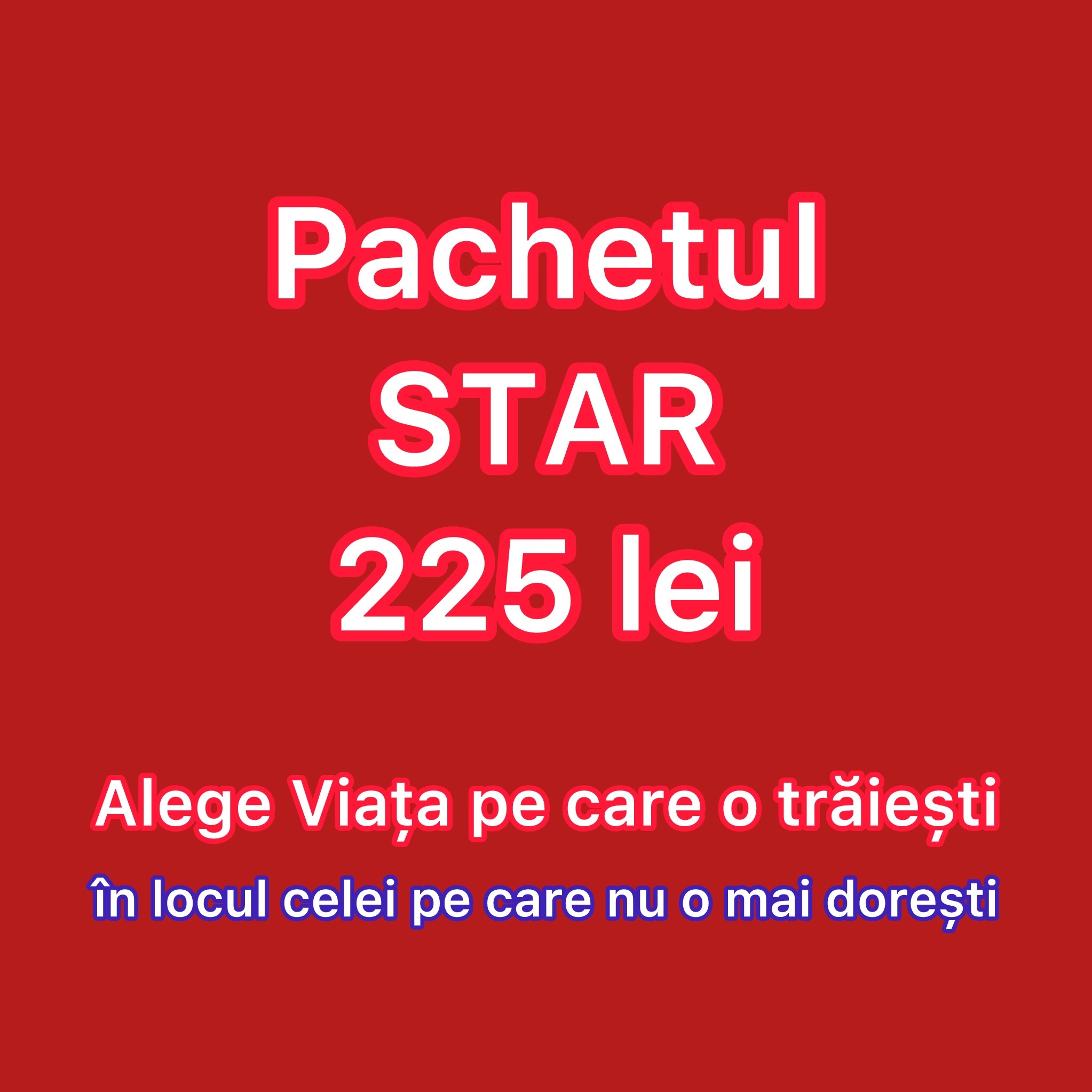 Pachetul STAR - Workshop „Alege Viața pe care o trăiești”